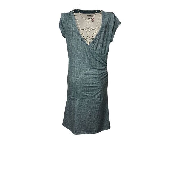 Beautiful Alpine Design Performance pullover v neck Dress Womens Blue Size medi - Picture 3 of 13